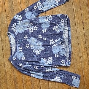 Justice long sleeve floral shirt girls size 10